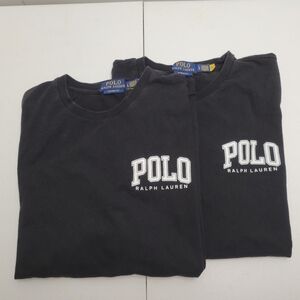 (2) Men's Black Large Ralph Lauren Polo Logo T-Shirts